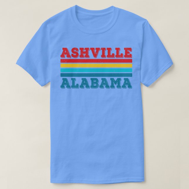 Camiseta Ashville Alabama AL Gift Love Souvenir Retro Vinta (Diseño del anverso)