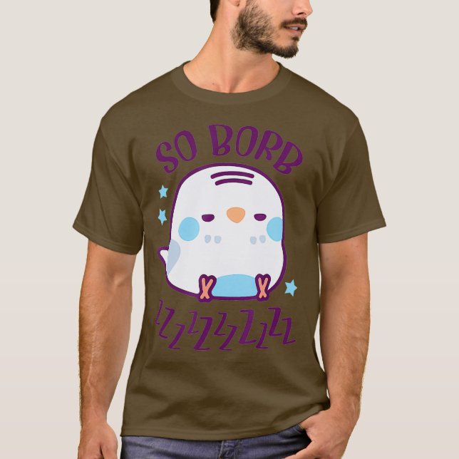 Camiseta Así Borb Zzzzz Sleepy Budgie Lover Gift Parrot (Anverso)
