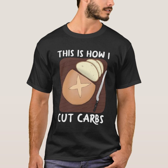 Camiseta Así es como corté carbohidratos - Oscuros (Anverso)