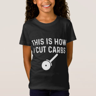 Camiseta Así es como corté los carbohidratos, la comida de