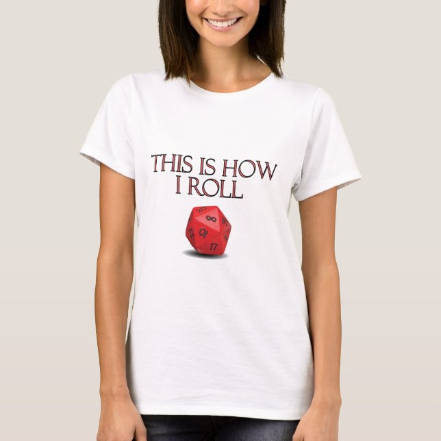 Camiseta Así Es Como Dejo Diarios RPG Graciosos (Anverso)