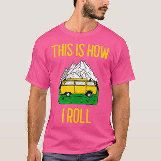 Camiseta Así Es Como Dejo El Gracioso Regalo RV Camper Moto