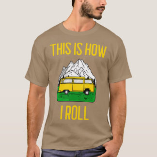 Camiseta Así Es Como Dejo El Gracioso Regalo RV Camper Moto