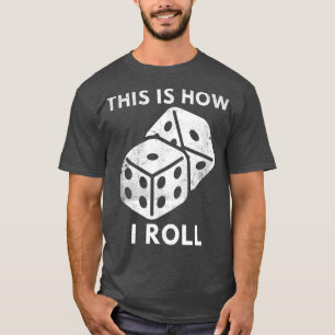 Camiseta Así Es Como Giro Juego Noche Retro Casino Dice Pl