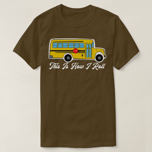 Camiseta Así es como hago circular el autobús escolar de Gu (Diseño del anverso)