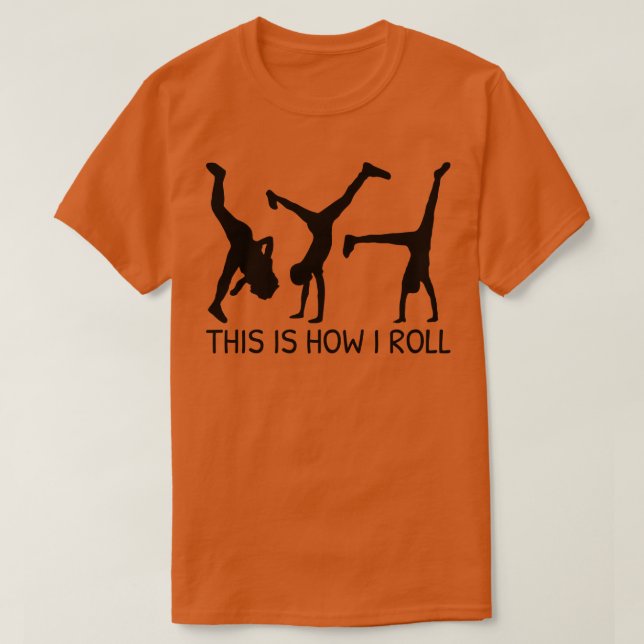 Camiseta Así es como hago correr la divertida rueda (Diseño del anverso)