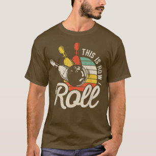 Camiseta Así es como hago el juego de bolos retro