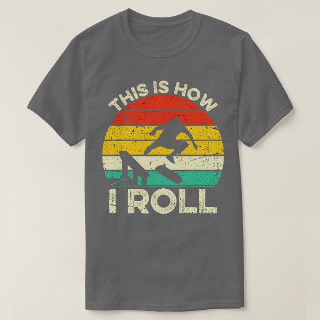 Camiseta Así es como hago el patinaje (Diseño del anverso)