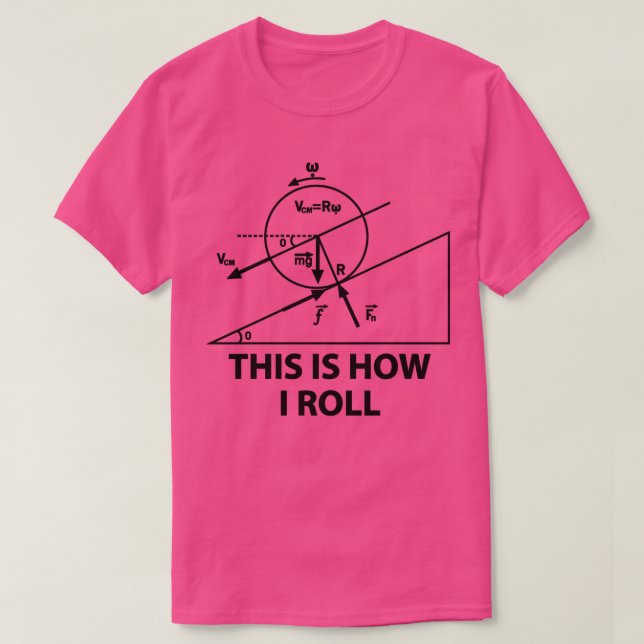 Camiseta Así es como hago la física de las fuerzas matemáti (Diseño del anverso)
