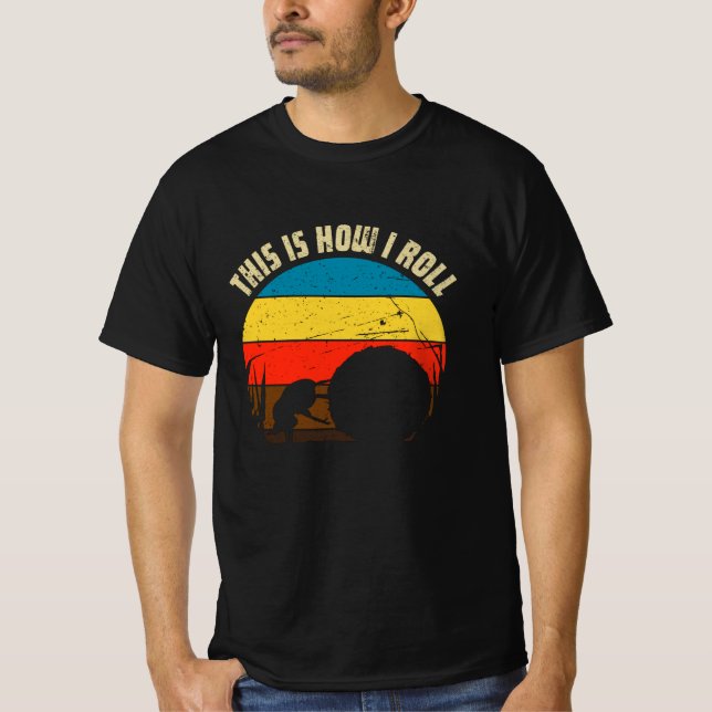 Camiseta Así es como hago rodar - escarabajos estercoleros (Anverso)