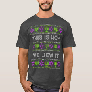 Camiseta Así Es Como Lo Jew Es Gracioso Hanukkah