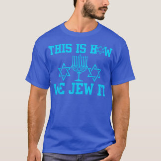 Camiseta Así es como lo judíos menorah judío hanukka divert