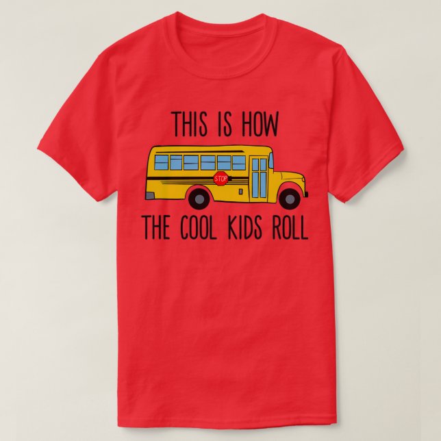 Camiseta Así es como los niños de Guay roban divertidos bus (Diseño del anverso)