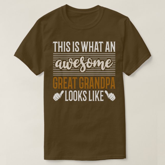 Camiseta Así es como luce un increíble abuelo (Diseño del anverso)