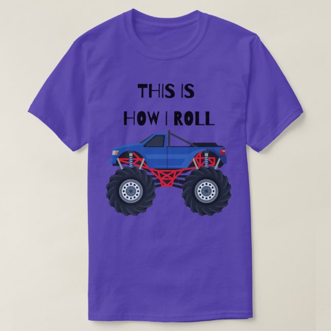 Camiseta Así Es Como Monstruo Camión (Diseño del anverso)