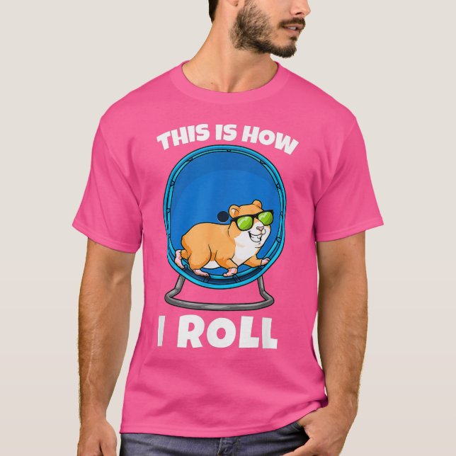 Camiseta Así Es Como Paliendo Hámsters De Ruedas De Hámster (Anverso)