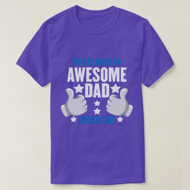 CAMISETA ASÍ ES COMO PARECE UN PAPÁ INCREÍBLE. (Diseño del anverso)