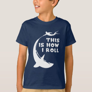 Camiseta Así Es Como Pavo - Scuba Buceando Con Tiburón