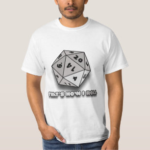Camiseta Así es como rollo d20