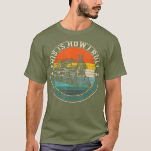 Camiseta Así es como rollo el ingeniero ferroviario