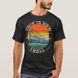 Camiseta Así es como rollo el ingeniero ferroviario