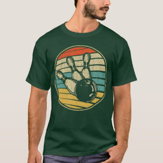 Camiseta Así es como ruedo Vintage Retro Bowling Años 60 70