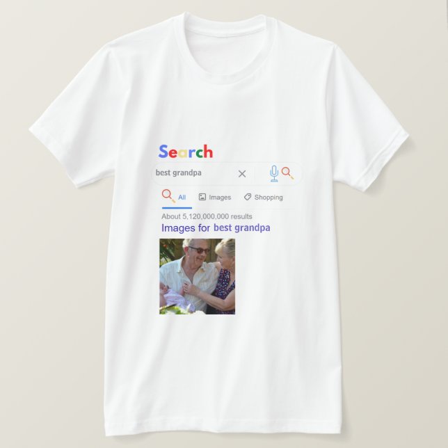 Camiseta Así es como se ve el mejor abuelo del mundo (Anverso del diseño)