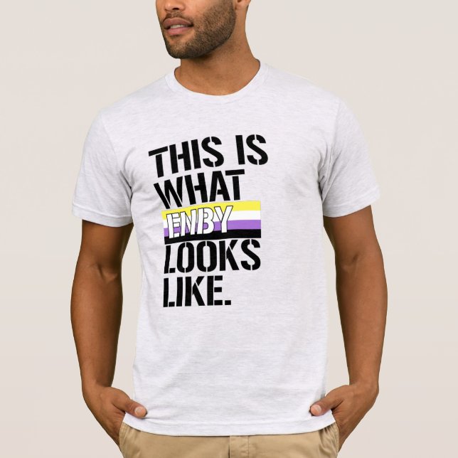 Camiseta Así es como se ve Enby (Anverso)
