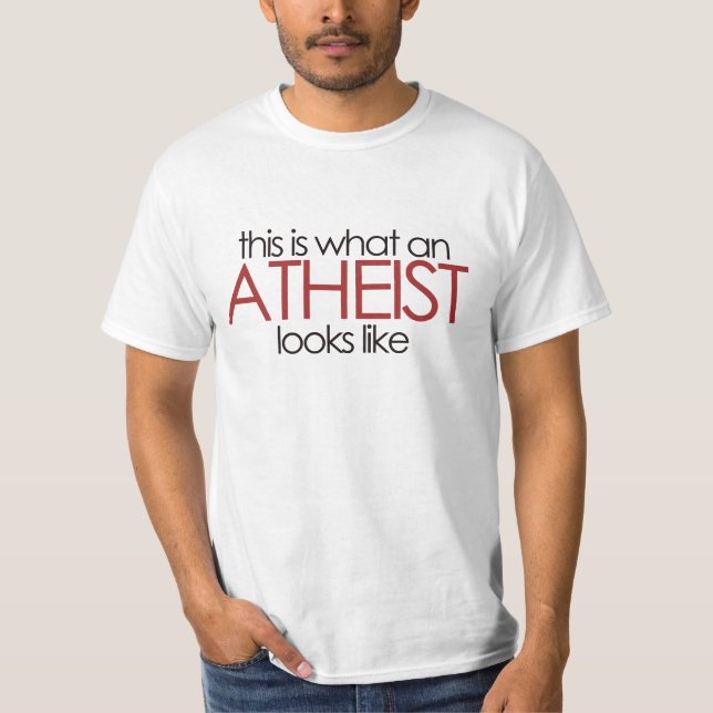 Camiseta Así es como se ve un ateo (Anverso)