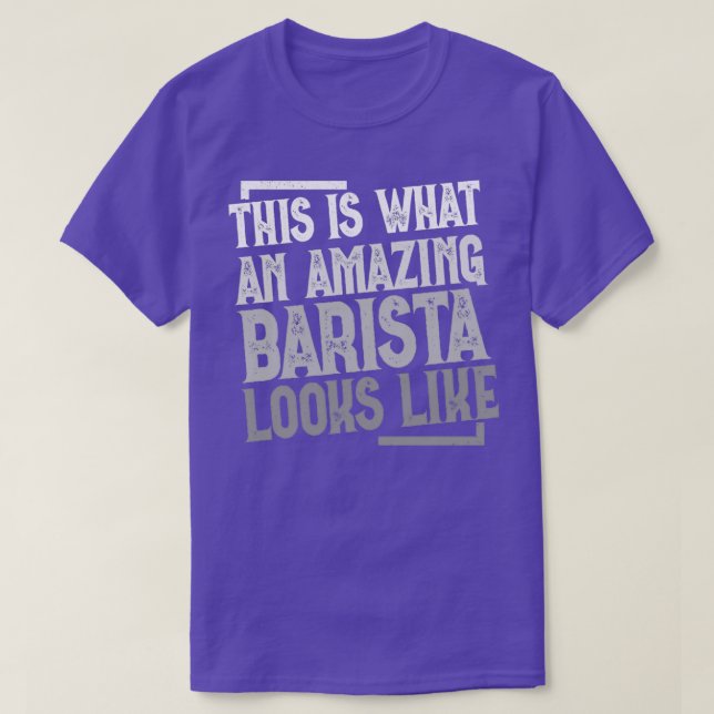 Camiseta Así es como se ve un barista asombroso Inspira (Diseño del anverso)