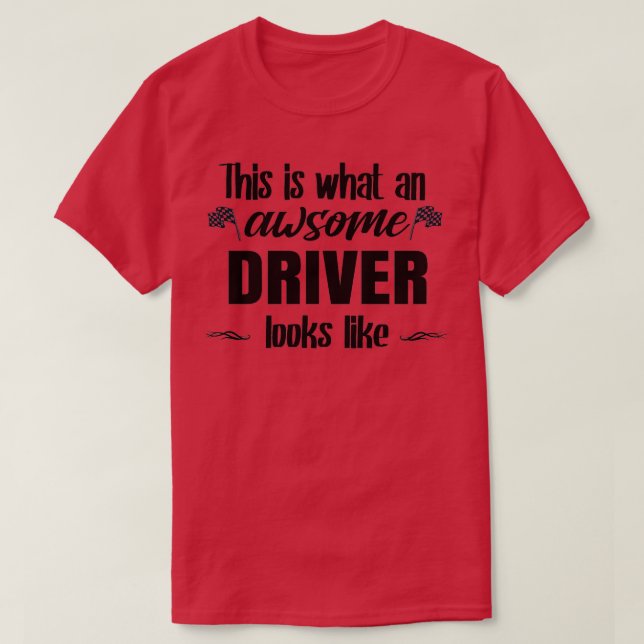 Camiseta Así es como se ve un conductor incómodo (Diseño del anverso)