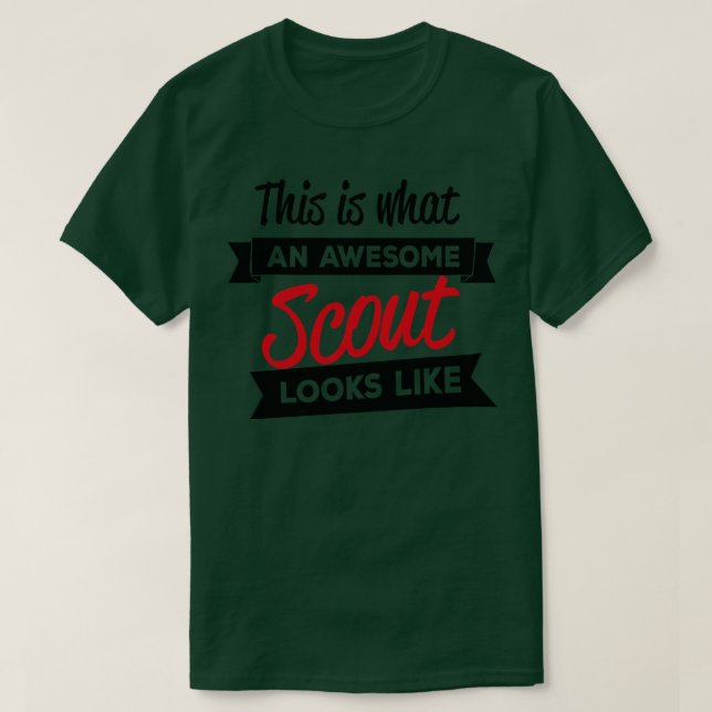 CAMISETA ASÍ ES COMO SE VE UN ESCOUT (Diseño del anverso)