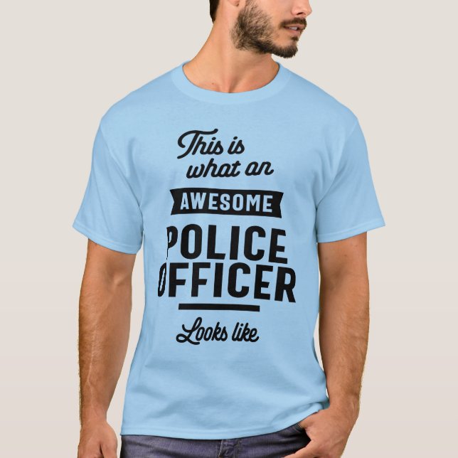 Camiseta Así es como se ve un horrible policía (Anverso)