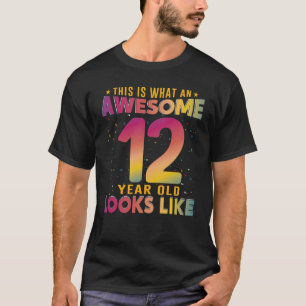 Camiseta Así Es Como Se Ve Un Increíble Niño De 12 Años