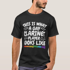 Camiseta Así es como se ve un jugador gay de Clarinet