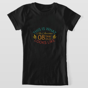 Camiseta Así es como se ve un niño increíble de 8 años