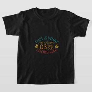 Camiseta Así es como se ve un niño maravilloso de 3 años