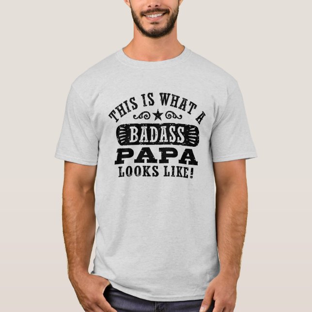 Camiseta Así Es Como Se Ve Un Papa Bastante (Anverso)