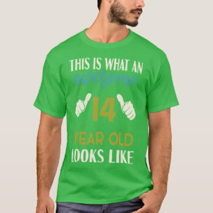 Camiseta Así es como se ve un terrible niño de 14 años