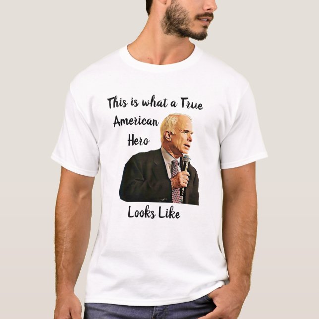 Camiseta Así es como se ve un verdadero héroe estadounidens (Anverso)