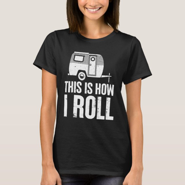 Camiseta Así Es Como Trato De Aventura Para Camping Outdoor (Anverso)
