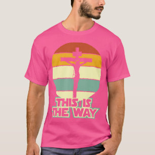 Camiseta Así es Jesús en el Vintag Crucifijo