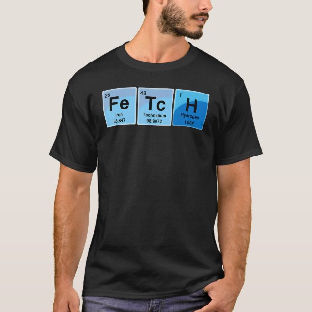 Camiseta Así es la tabla periódica de búsqueda (Anverso)
