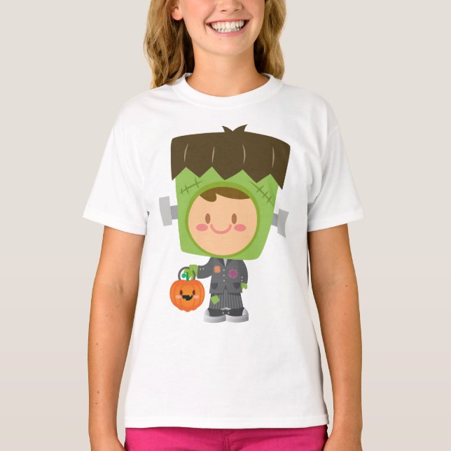 Camiseta Así Franken Cute Frankenstein Kids Halloween (Anverso)