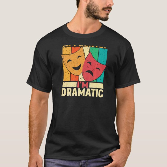 Camiseta Así que aparentemente soy un teatro de huellas dra (Anverso)