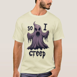 Camiseta Así que creí a Halloween Boo Ghost Funny Creep Yea