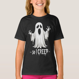 Camiseta Así que creí a Halloween Boo Ghost Funny Creep Yea