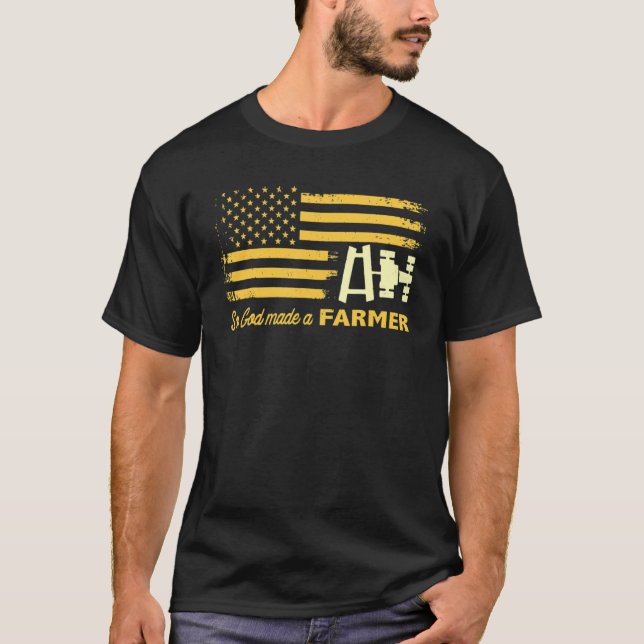 Camiseta Así Que Dios Hizo Un Agricultor (Anverso)