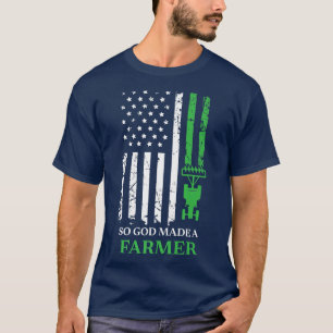 Camiseta Así Que Dios Hizo Un Agricultor, Agricultor Agríco