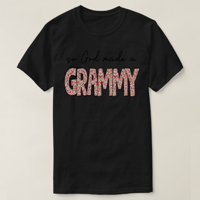 Camiseta Así que Dios hizo un Grammy (Diseño del anverso)